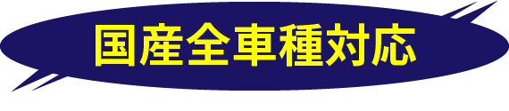 国産全車種対応